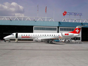 Swiss Embraer 145 HB-JAW