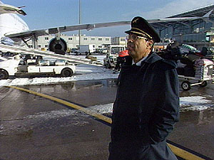 Der Kapit�n beim Aussencheck